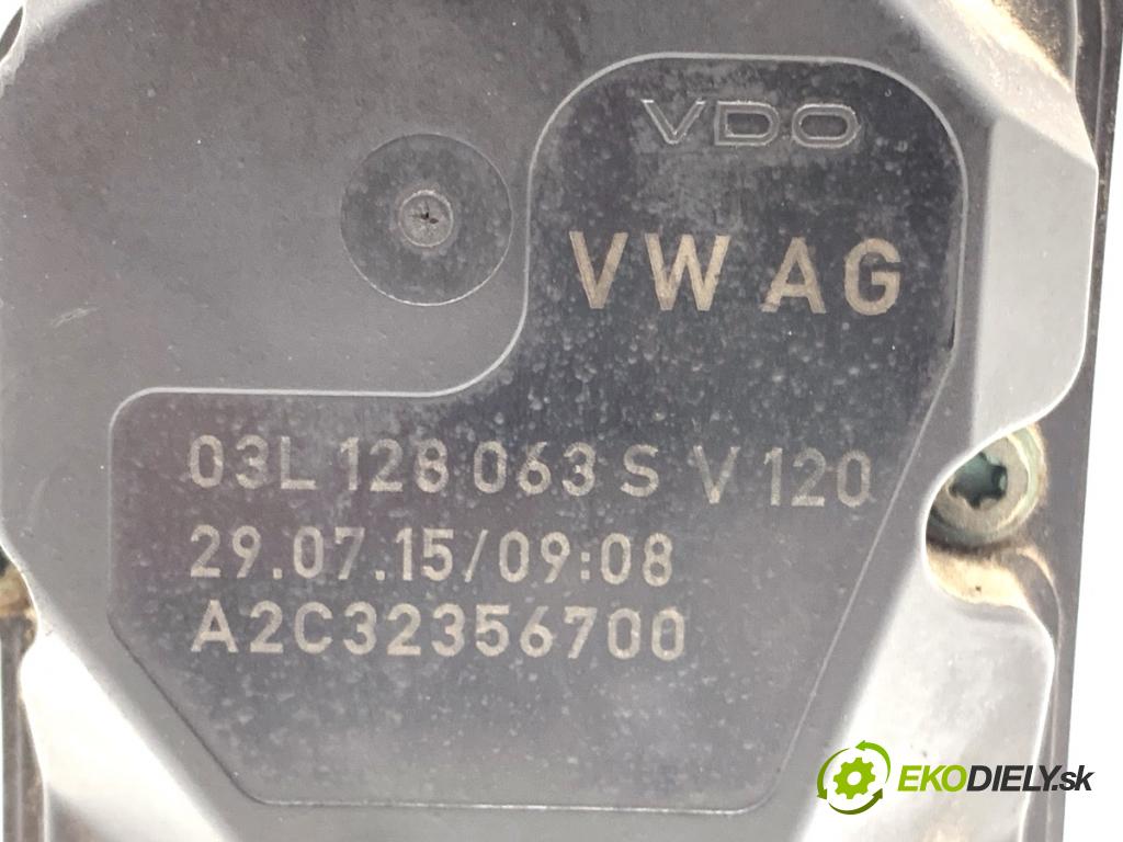 VW CRAFTER 30 50 Platforma / podwozie 2015 80 kW 2.0 TDI 1968 škrtíci klapka 03L128063S (Škrticí klapka)