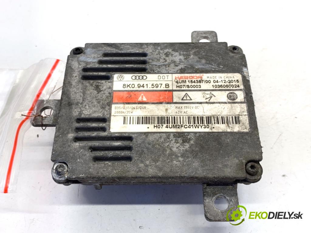 AUDI A3 8V sedan 2016 140 kW 2.0 TFSI quattro 1984 měnič XENON 8K0941597B (Řídící jednotka xenonu)