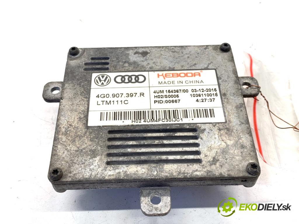 AUDI A3 8V sedan 2016 140 kW 2.0 TFSI quattro 1984 měnič XENON 4G0907397R (Řídící jednotka xenonu)