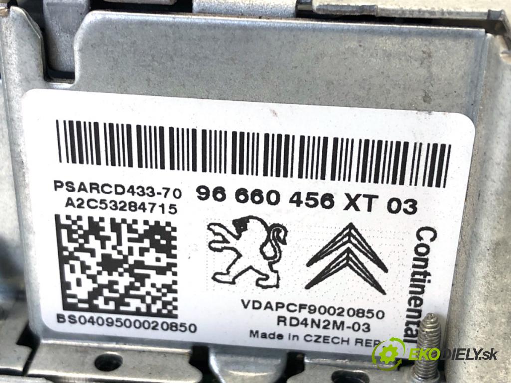 CITROEN C4 PICASSO I nadwozie wielkoprzestrzenne (MPV) 2010 100 kW 2.0 HDi 138 1997 RADIO 96660456XT (Audio zariadenie)