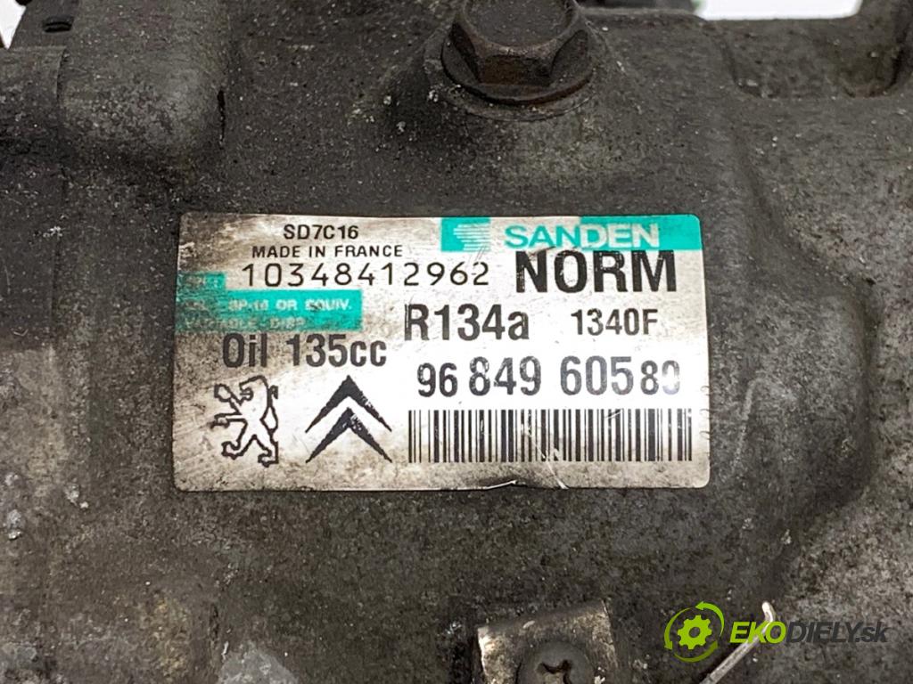 CITROEN C4 PICASSO I nadwozie wielkoprzestrzenne (MPV) 2010 100 kW 2.0 HDi 138 1997 Kompresor klimatizácie 9684960580 (Kompresor klimatizácie)