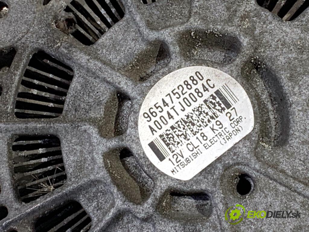 CITROEN C4 PICASSO I nadwozie wielkoprzestrzenne (MPV) 2010 100 kW 2.0 HDi 138 1997 Alternátor 9654752880 (Alternátor)