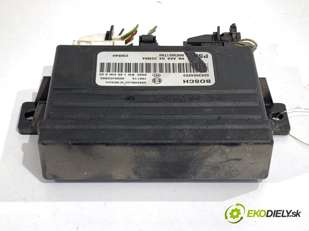 CITROEN C4 PICASSO I nadwozie wielkoprzestrzenne (MPV) 2010 100 kW 2.0 HDi 138 1997 Modul PDC 9663821780 (Riadiaca jednotka ostatné)