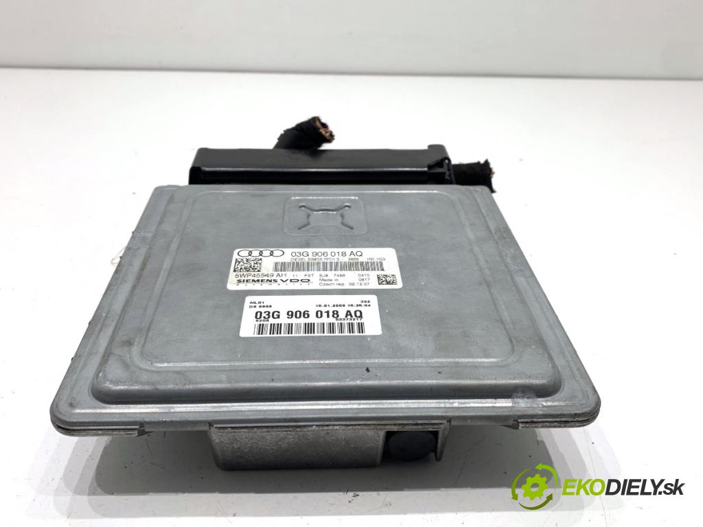 AUDI A4 B7 Kombi 2008 125 kW 2.0 TDI 1968 riadiaca jednotka Motor 03G906018AQ (Riadiaca jednotka)