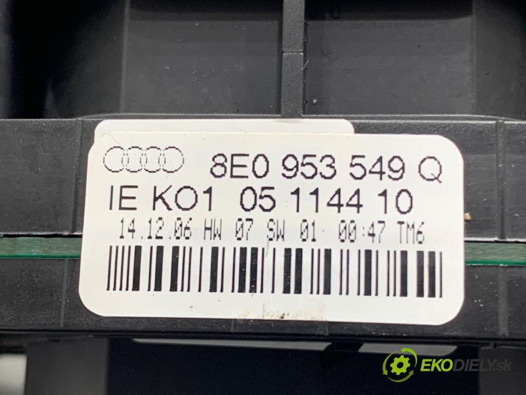 AUDI A4 B7 Kombi 2008 125 kW 2.0 TDI 1968 Prepínač kombinovaný 8E0953549Q (Prepínacie páčky pod volantom)