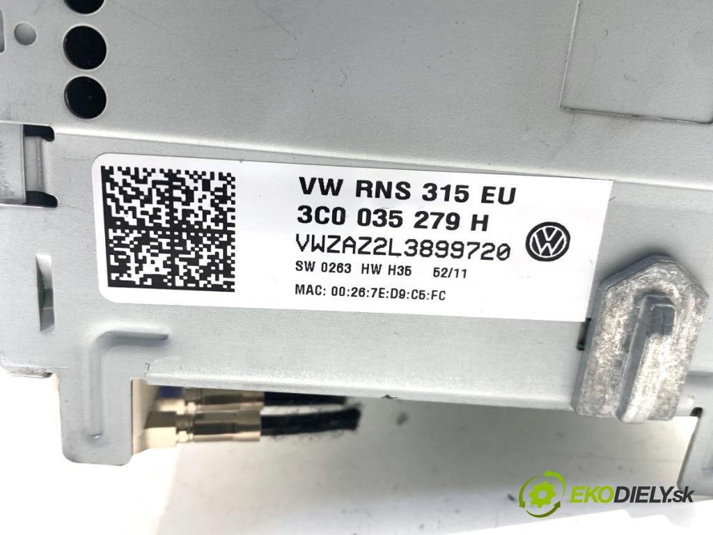 VW PASSAT B7 Kombi 2012 100 kW 2.0 TDI 1968 RADIO 3C0035279H (Audio zariadenie)