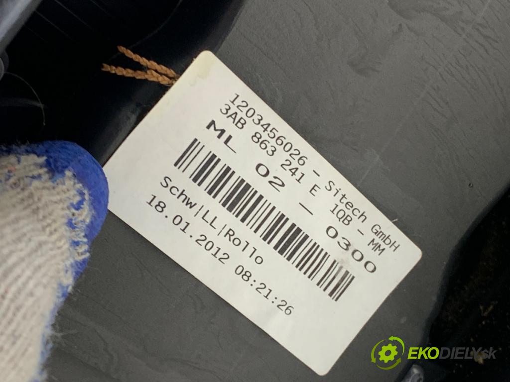 VW PASSAT B7 Kombi 2012 100 kW 2.0 TDI 1968 Tunel středový 3AB863241E (Středový tunel)