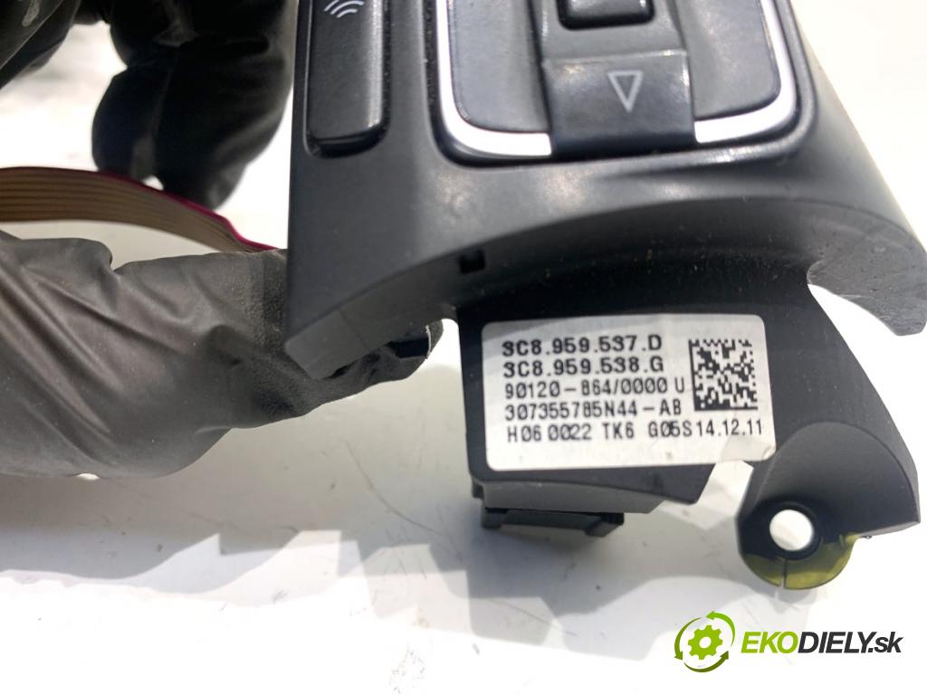 VW PASSAT B7 Kombi 2012 100 kW 2.0 TDI 1968 SPÍNAČE: volantu 3C8959537D