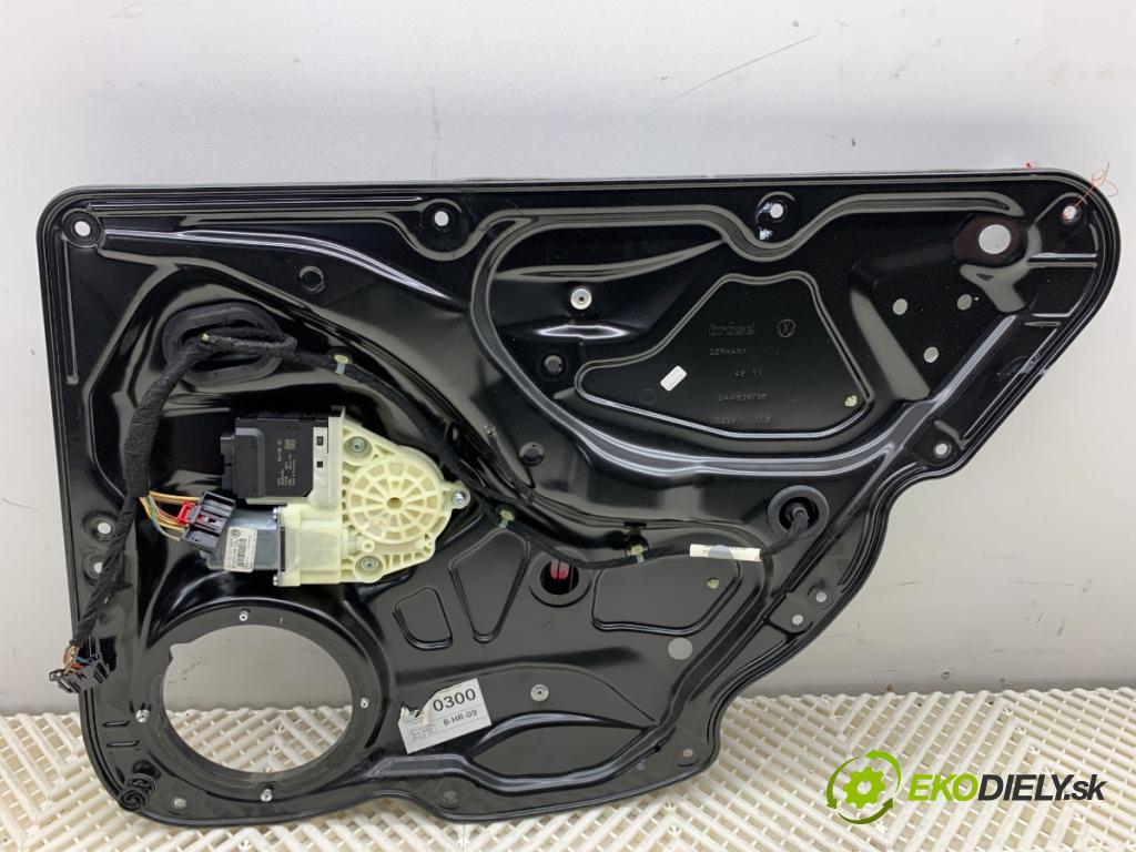 VW PASSAT B7 Kombi 2012 100 kW 2.0 TDI 1968 mechanismus okna pravý zadní část 3AA839756