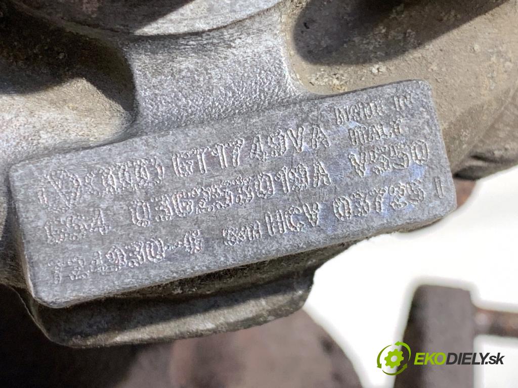 VW GOLF V liftback 2003 103 kW 2.0 TDI 1968 turbo 03G253019A (Kompletní turbodmychadlo)