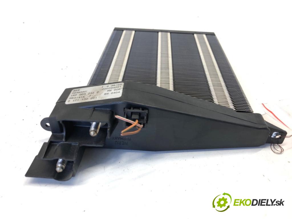 VW GOLF V liftback 2003 103 kW 2.0 TDI 1968 topné těleso radiátor topení elektrická 1K0963235C (Radiátor topení)