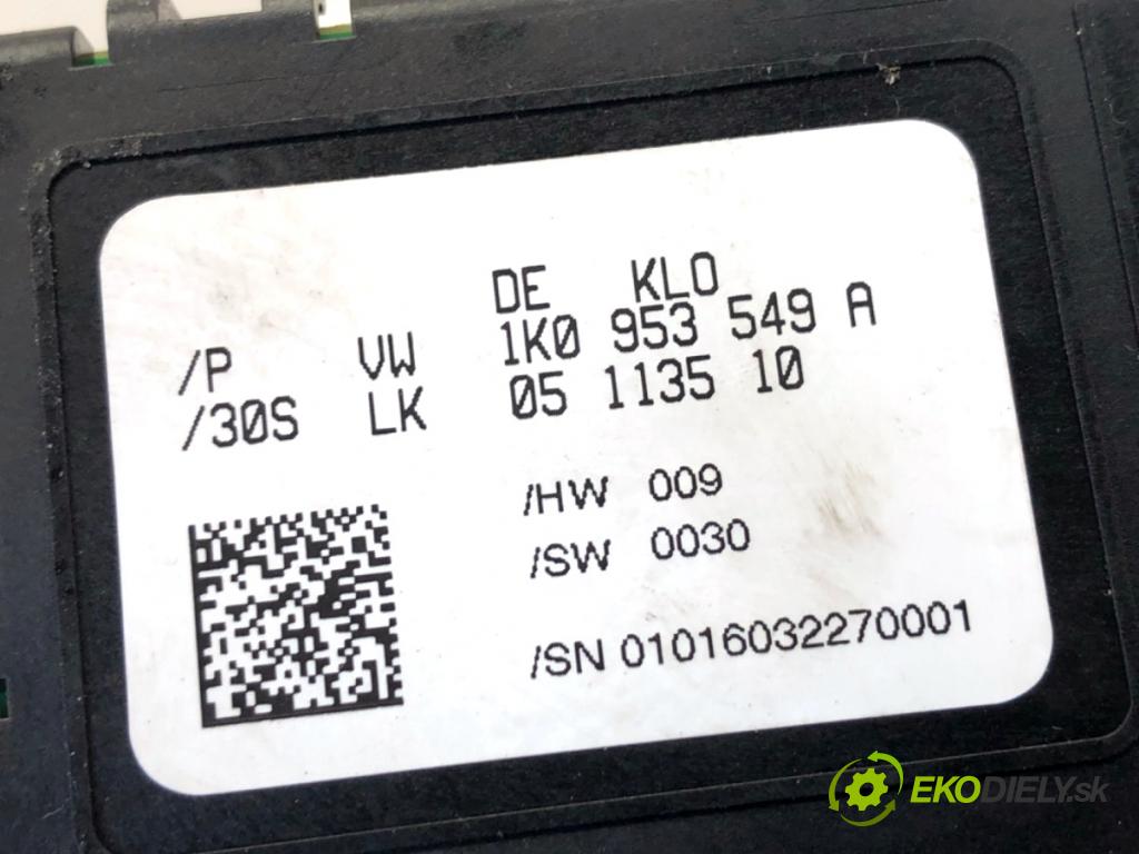 VW GOLF V liftback 2003 103 kW 2.0 TDI 1968 snímač ÚHEL: otáčky 1K0953549A