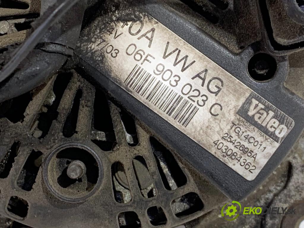 VW GOLF V liftback 2003 103 kW 2.0 TDI 1968 Alternátor 06F903023C (Alternátor)