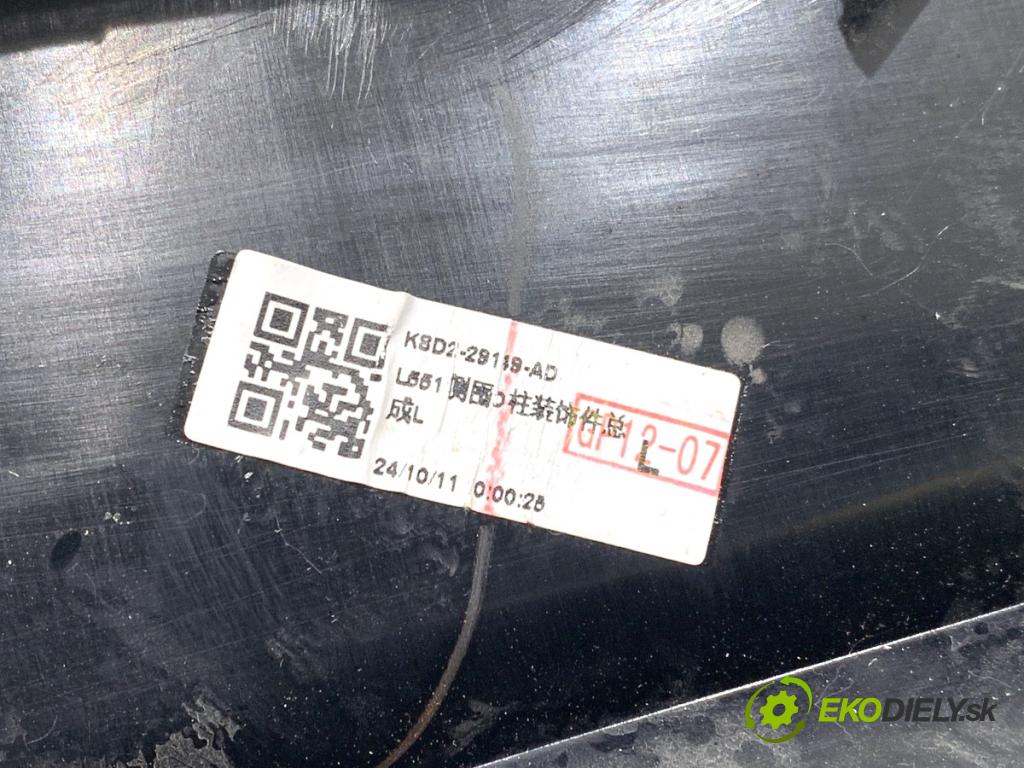 LAND ROVER RANGE ROVER EVOQUE SUV 2025 150 kW 2.0 D200 MHEV 4x4 1997 násada sloupku levý zadní část K8D2-29149-AD