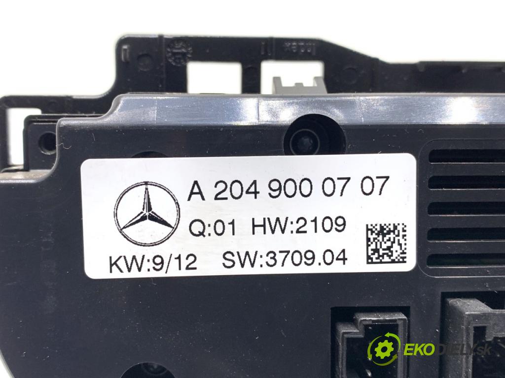 MERCEDES-BENZ X204 SUV 2012 125 kW 220 CDI (204.902) 2143 Panel ovládania kúrenia A2049000707 (Prepínacie páčky pod volantom)