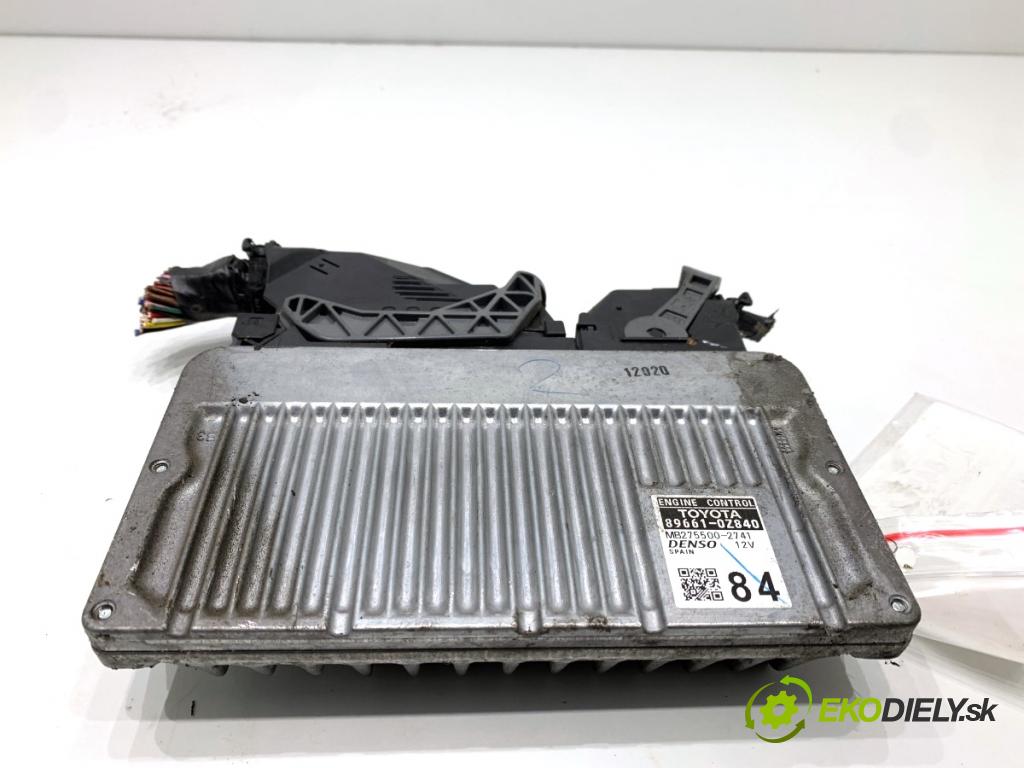 TOYOTA AURIS II liftback 2013 97 kW 1.6 (ZRE181_, ZRE185_) 1598 řídící jednotka motora 89661-0Z840 (Řídicí jednotka)