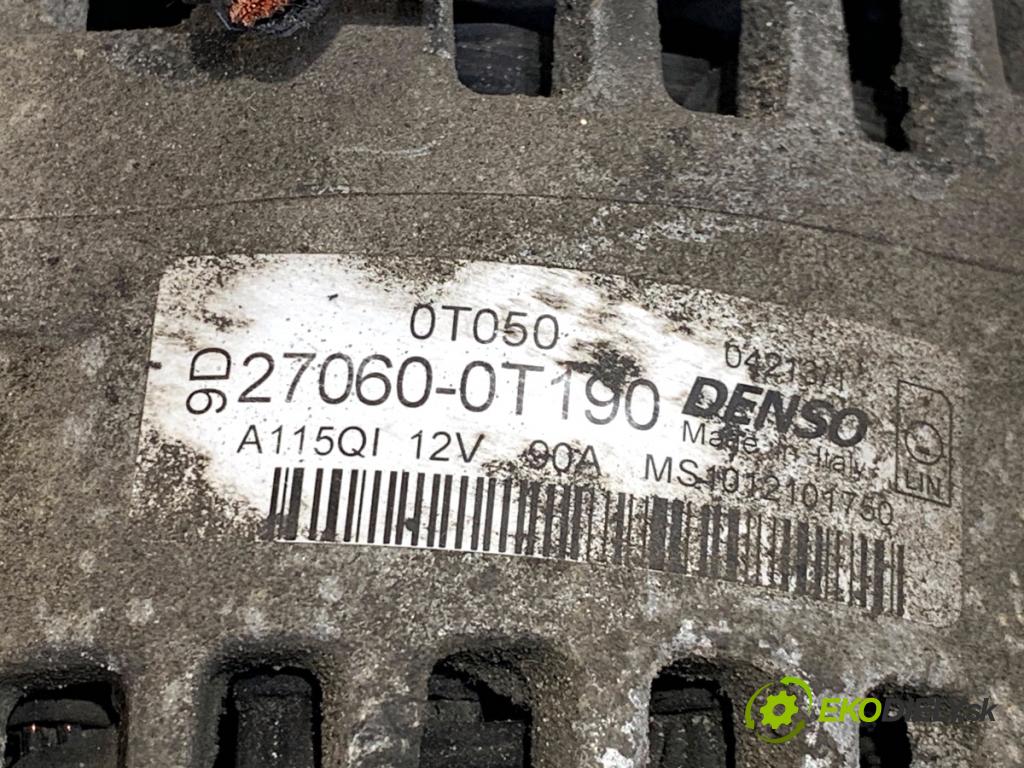 TOYOTA AURIS II liftback 2013 97 kW 1.6 (ZRE181_, ZRE185_) 1598 Alternátor 27060-0T190 (Alternátor)