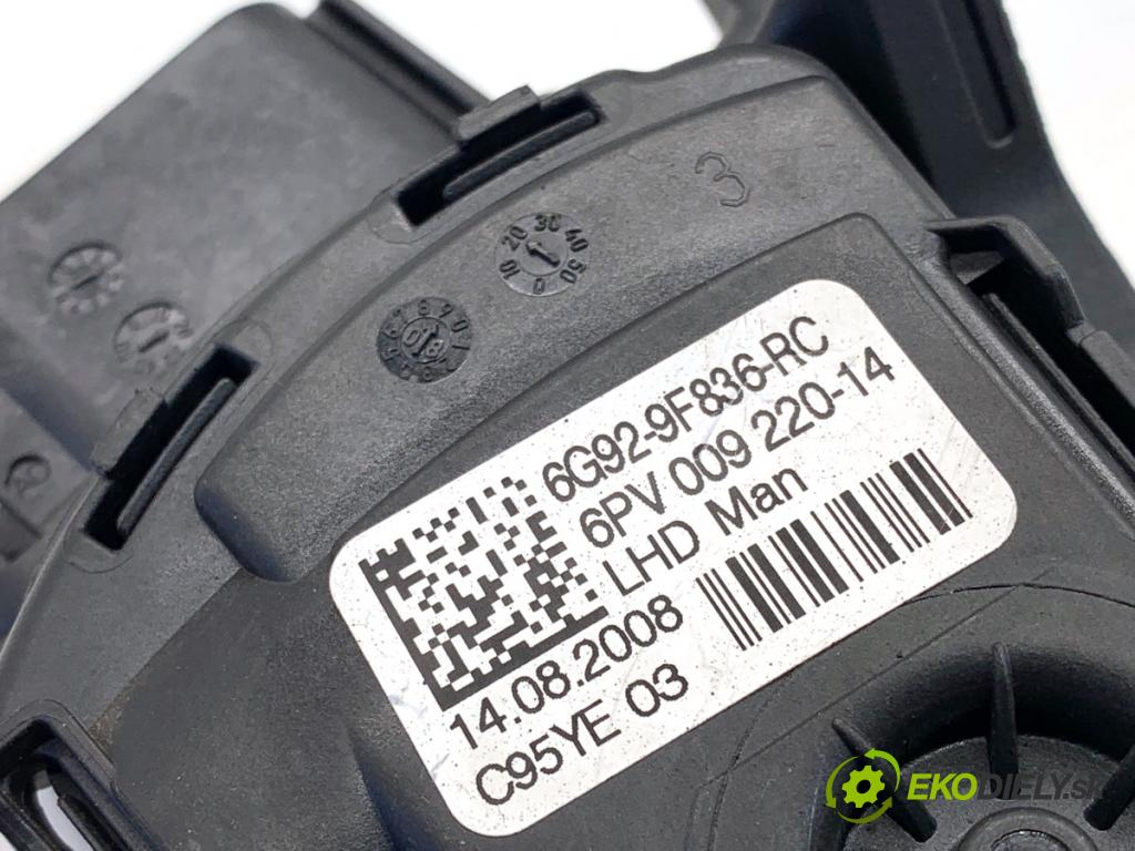 FORD MONDEO MK4 Kombi 2008 103 kW 2.0 TDCi 1997 Potenciometer plynu 6G92-9F836-RC (Potenciometer plynového pedálu)