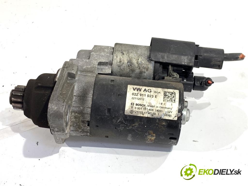 VW GOLF PLUS V liftback 2013 90 kW 1.4 TSI 1390 startér 02Z911023E (Startér)