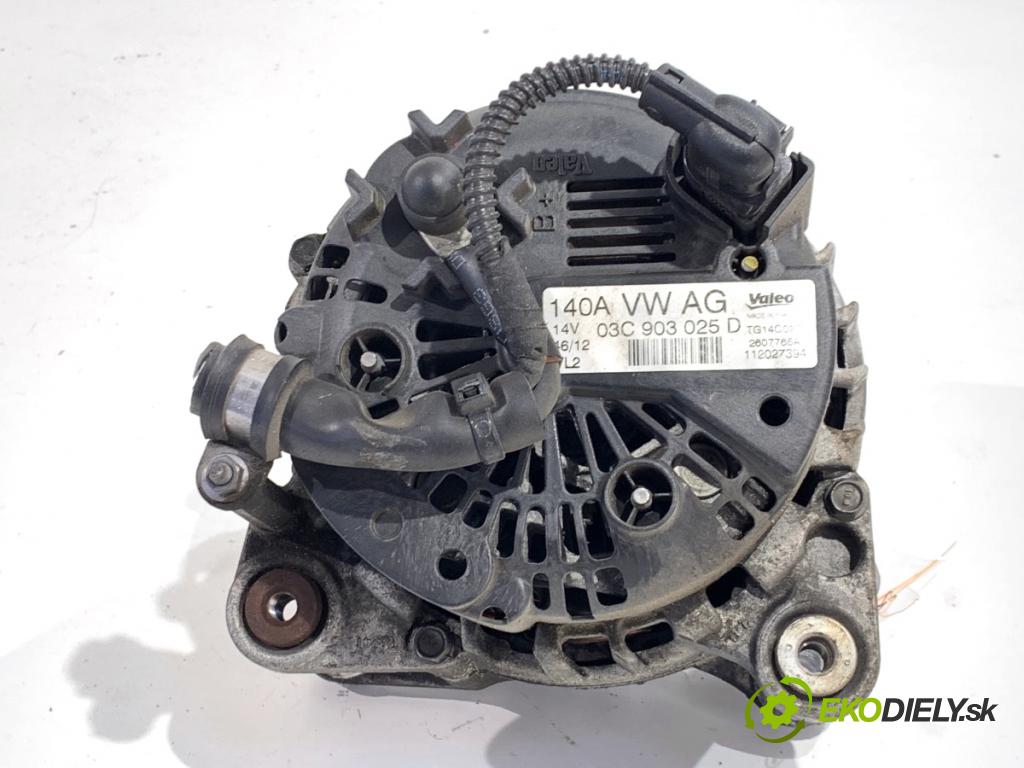 VW GOLF PLUS V liftback 2013 90 kW 1.4 TSI 1390 Alternátor 03C903025D (Alternátor)