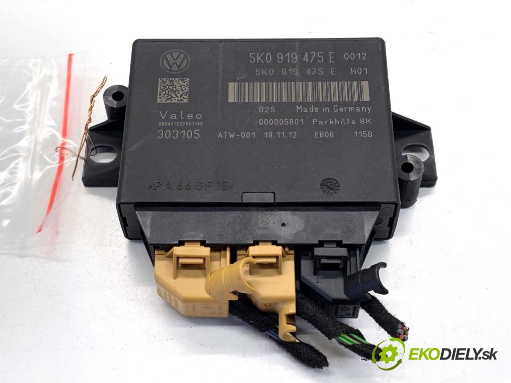 VW GOLF PLUS V liftback 2013 90 kW 1.4 TSI 1390 Modul PDC 5K0919475E (Riadiaca jednotka ostatné)