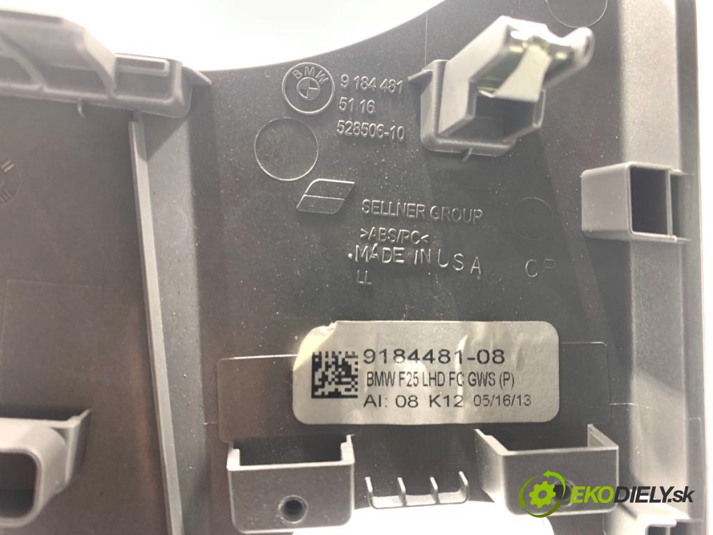 BMW F25 SUV 2013 135 kW xDrive 20 d 1995 lišty kryt 9184481 9184126 (Lišta)