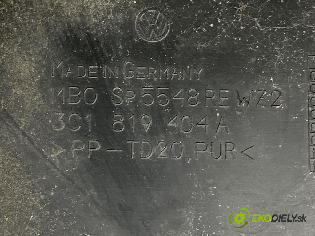 VW PASSAT B6 Kombi 2005 103 kW 2.0 TDI 1968 Torpédo, plast pod čelné okno 3C1819404A (Torpédo (plast pod čelným sklom))