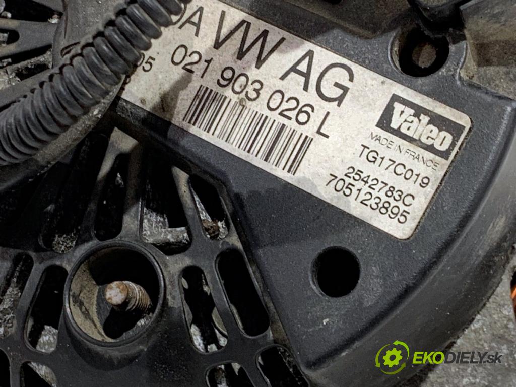 VW PASSAT B6 Kombi 2005 103 kW 2.0 TDI 1968 Alternátor 021903026L (Alternátor)