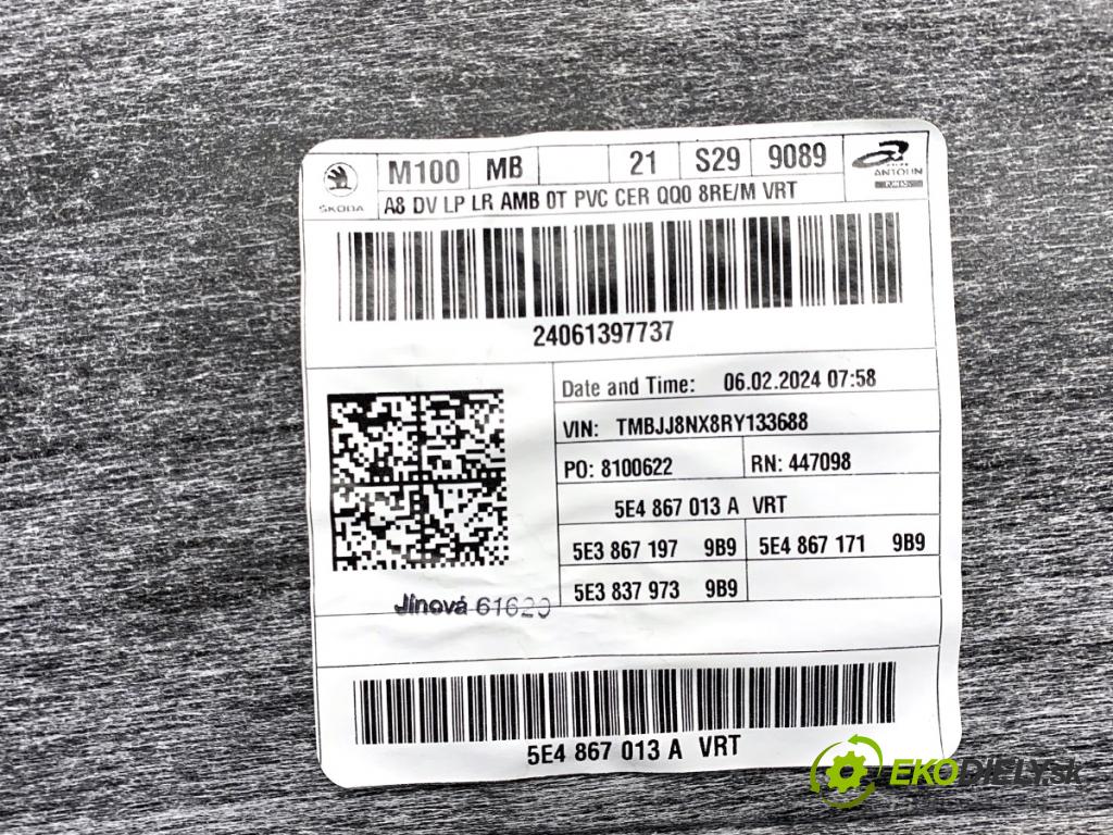 SKODA OCTAVIA IV Kombi 2023 110 kW 2.0 TDI 1968 ča dveře levý přední část 5E4867013A