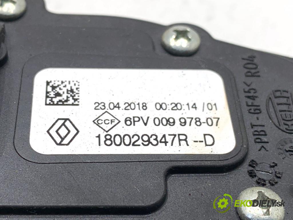 RENAULT CLIO IV liftback 2018 55 kW 1.5 dCi 75 1461 Potenciometer plynu 180029347R (Potenciometer plynového pedálu)