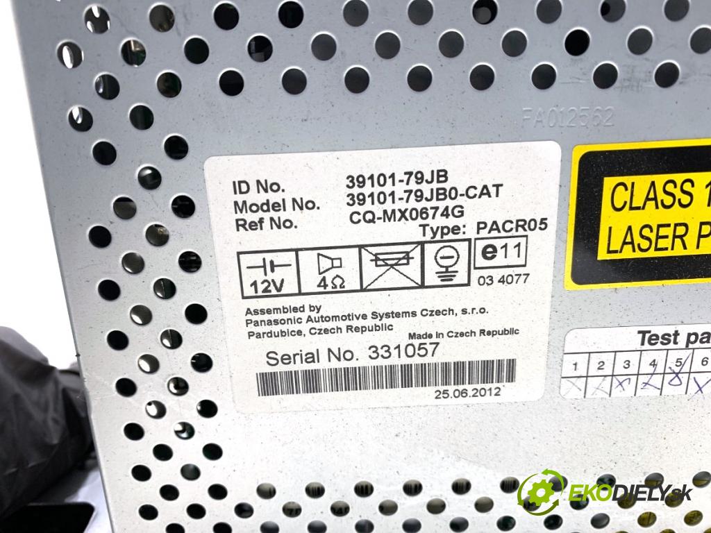 FIAT SEDICI SUV 2012 88 kW 1.6 16V 1586 RADIO 39101-79JB (Audio zariadenie)