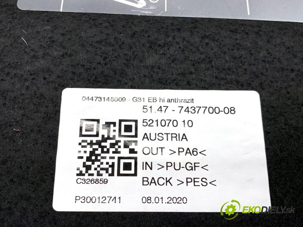 BMW G31 Kombi 2020 140 kW 520 d 1995 podlaha KRYTINA: kufra 7437700
