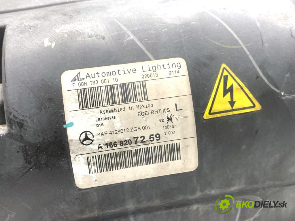MERCEDES-BENZ W166 SUV 2013 190 kW ML 350 BlueTEC 4-matic (166.024) 2987 světlomet levý přední část XENON A1668207259