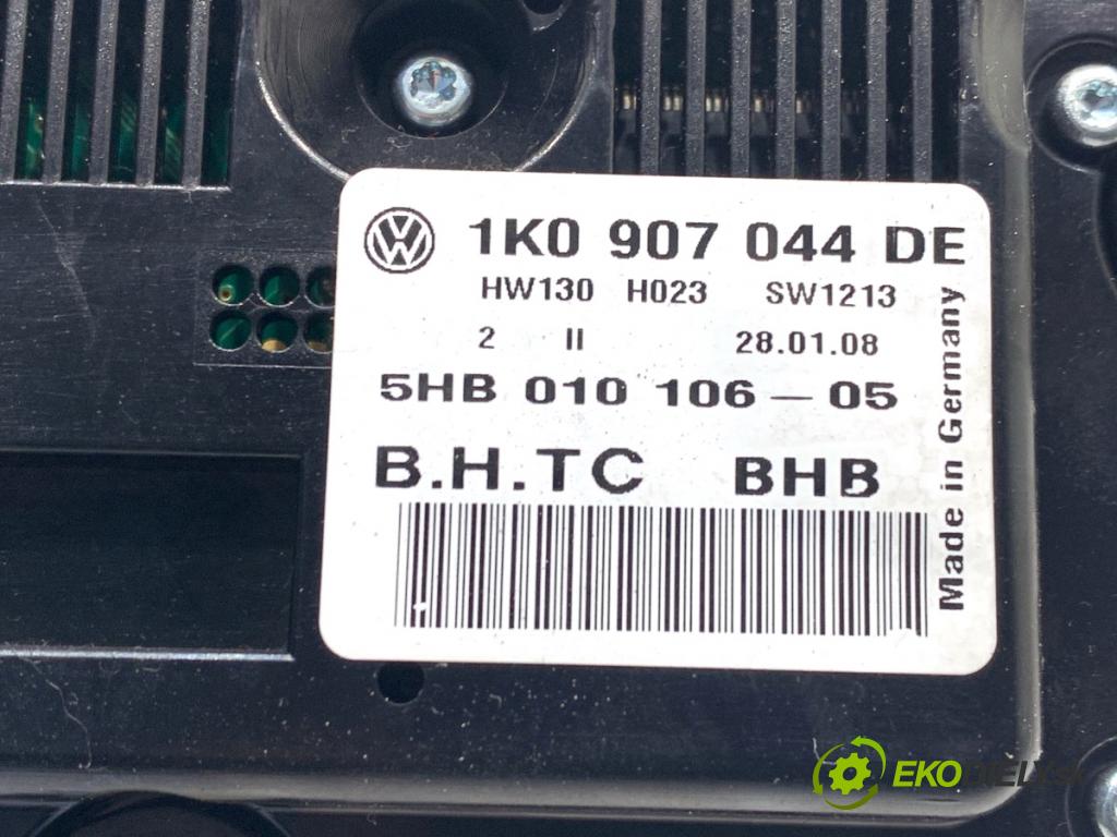 VW GOLF PLUS V liftback 2008 77 kW 1.9 TDI 1896 Panel ovládania kúrenia 1K0907044DE (Prepínacie páčky pod volantom)