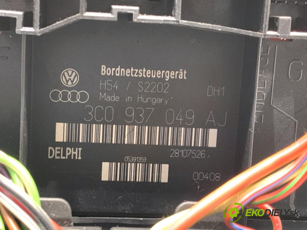 VW GOLF PLUS V liftback 2008 77 kW 1.9 TDI 1896 Modul BORDNETZ 3C0937049AJ (Riadiaca jednotka ostatné)