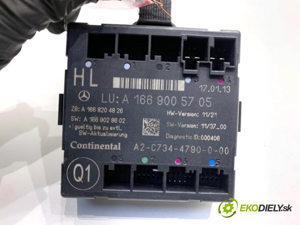 MERCEDES-BENZ W166 SUV 2013 190 kW ML 350 BlueTEC 4-matic (166.024) 2987 Modul Dvere zad ľavy A1669005705