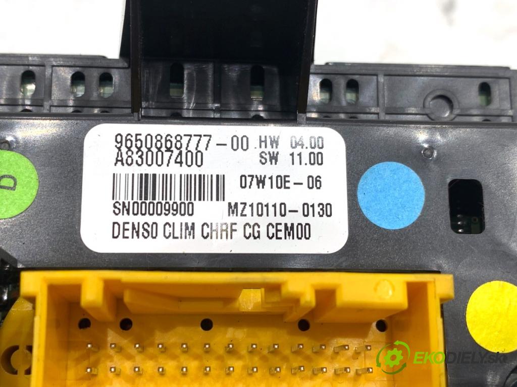 CITROEN C4 PICASSO I nadwozie wielkoprzestrzenne (MPV) 2007 80 kW 1.6 HDi 1560 Panel ovládania kúrenia 9650868777 (Prepínacie páčky pod volantom)