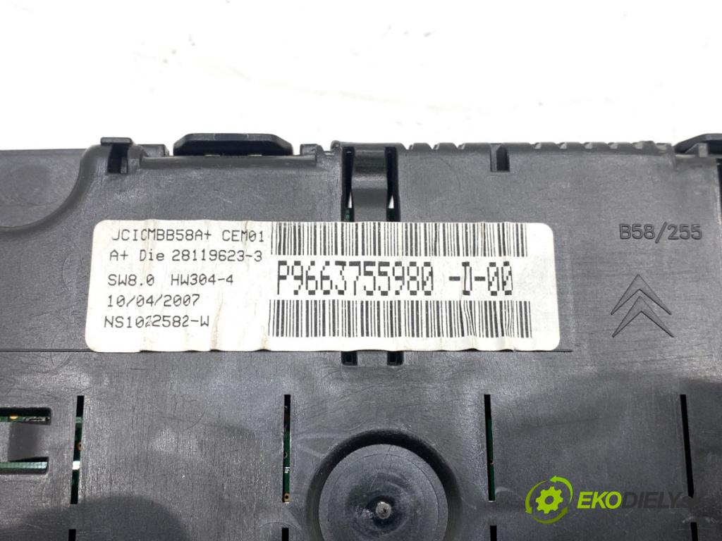 CITROEN C4 PICASSO I nadwozie wielkoprzestrzenne (MPV) 2007 80 kW 1.6 HDi 1560 Prístrojovka 9663755980 (Prístrojová doska)