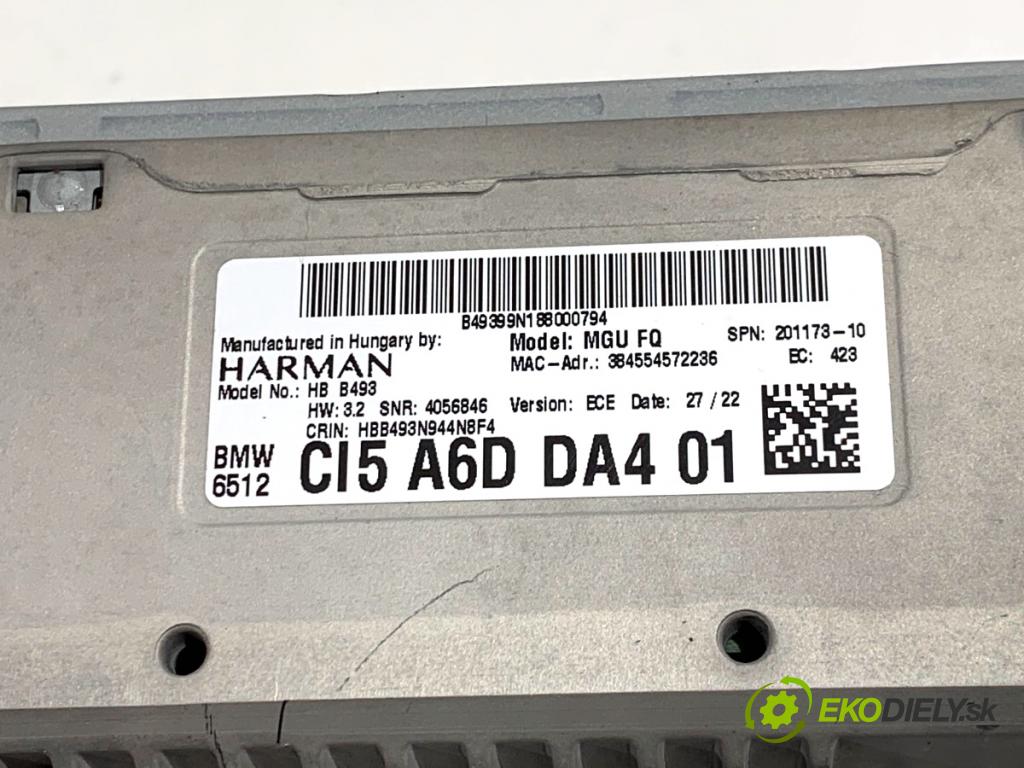 BMW G30 sedan 2022 140 kW 520 d xDrive 1995 RADIO CZYTNIK navigace 5A6DDA4