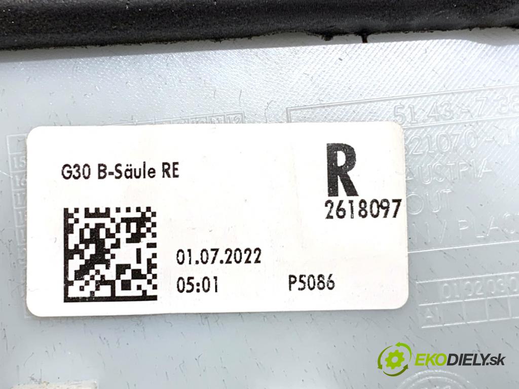 BMW G30 sedan 2022 140 kW 520 d xDrive 1995 Clona stĺpika pravy B 7384528