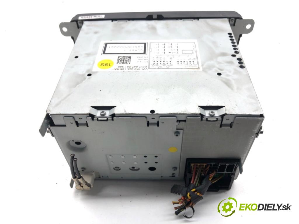 VW PASSAT B7 sedan 2011 103 kW 2.0 TDI 1968 RADIO 1K0035186AA (Audio zařízení)