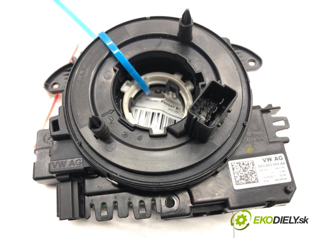 VW PASSAT B7 sedan 2011 103 kW 2.0 TDI 1968 kroužek slimák airbag 5K0953569AA (Airbag)