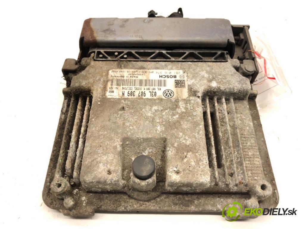 VW PASSAT B7 sedan 2011 103 kW 2.0 TDI 1968 řídící jednotka motora 03L907309N (Řídicí jednotka)