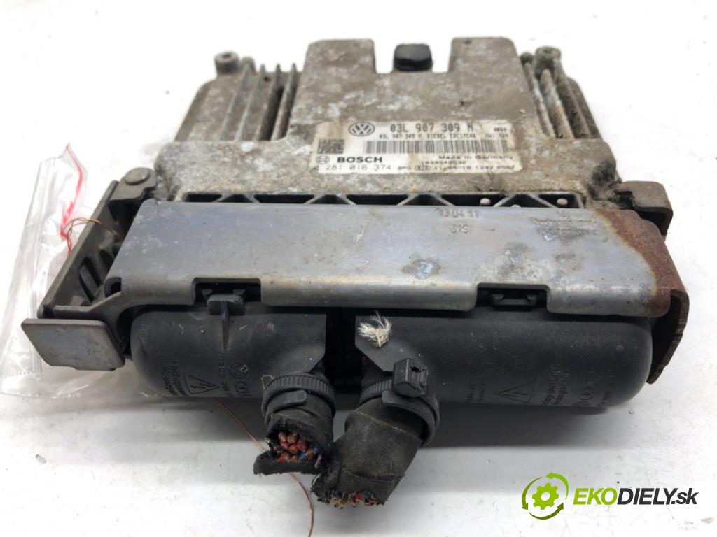 VW PASSAT B7 sedan 2011 103 kW 2.0 TDI 1968 řídící jednotka motora 03L907309N (Řídicí jednotka)