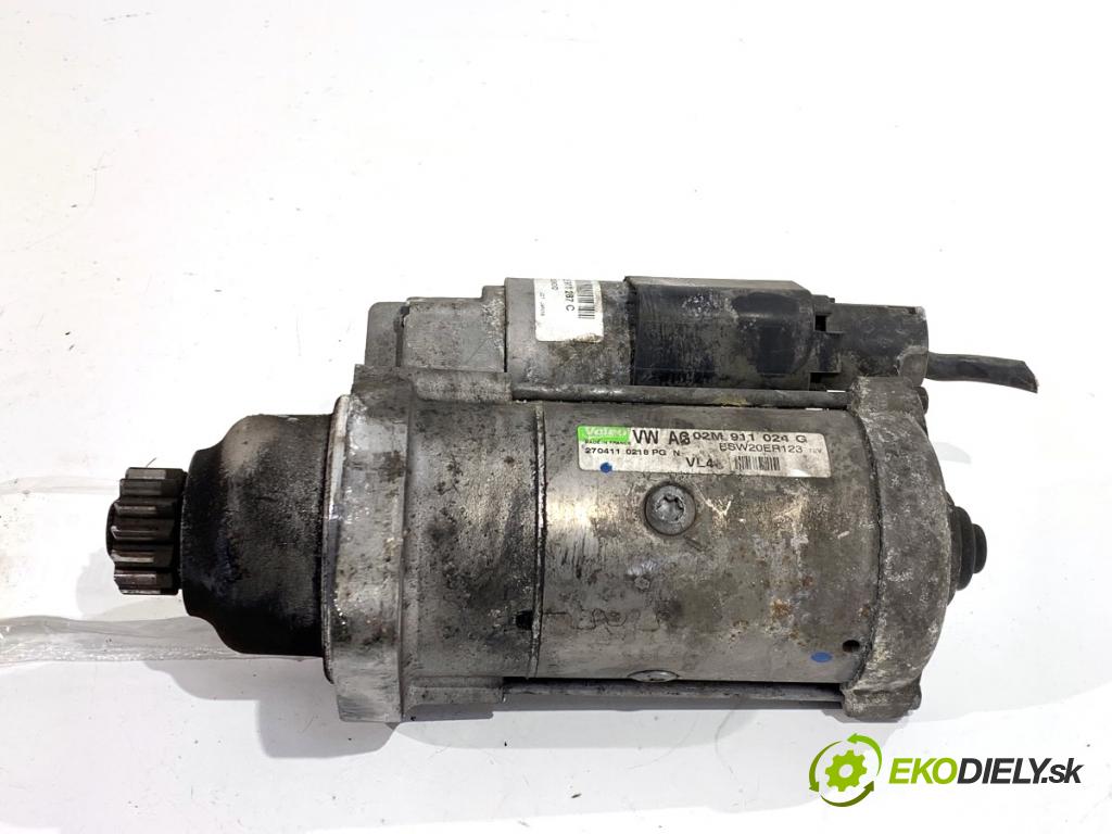 VW PASSAT B7 sedan 2011 103 kW 2.0 TDI 1968 startér 02M911024G (Startér)