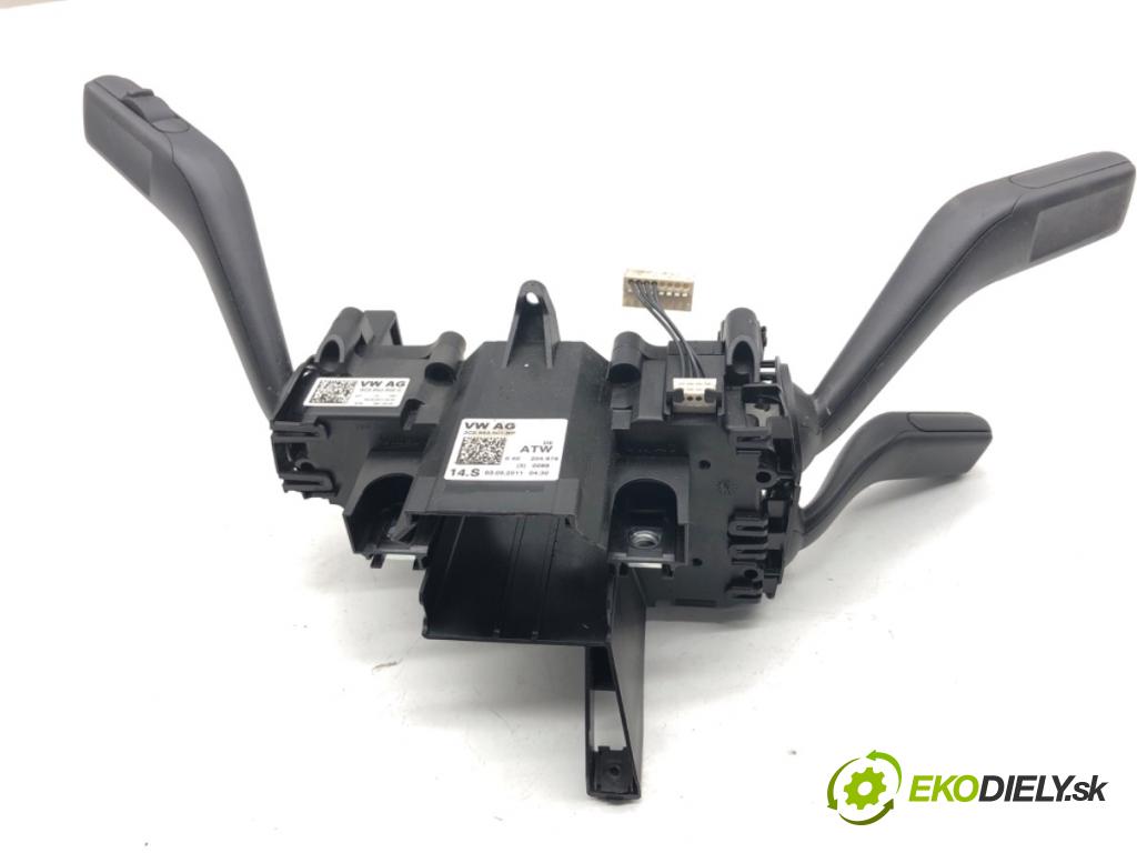 VW PASSAT B7 sedan 2011 103 kW 2.0 TDI 1968 přepínač kombinovaný 3C5953501BP (Páčky pod volantem)