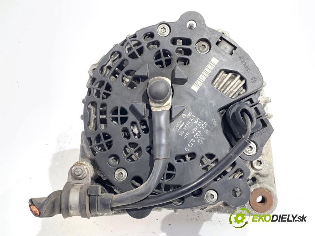 VW PASSAT B7 sedan 2011 103 kW 2.0 TDI 1968 Alternátor 03L903023D (Alternátor)