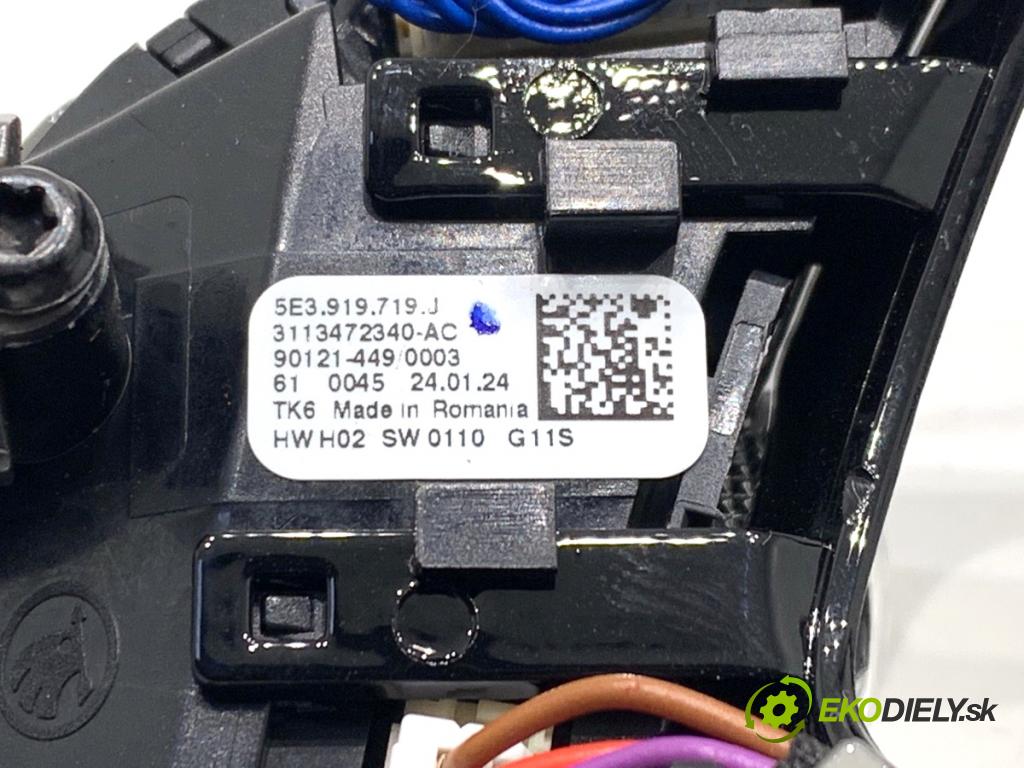 SKODA OCTAVIA IV Kombi 2023 110 kW 2.0 TDI 1968 SPÍNAČE: volantu 5E3419093B 5E3951523