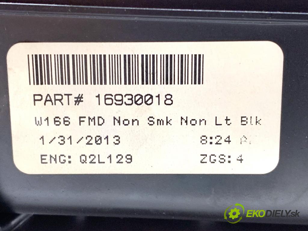 MERCEDES-BENZ W166 SUV 2013 190 kW ML 350 BlueTEC 4-matic (166.024) 2987 Držiak na nápoje  (Držiak (úchyt) na nápoje)