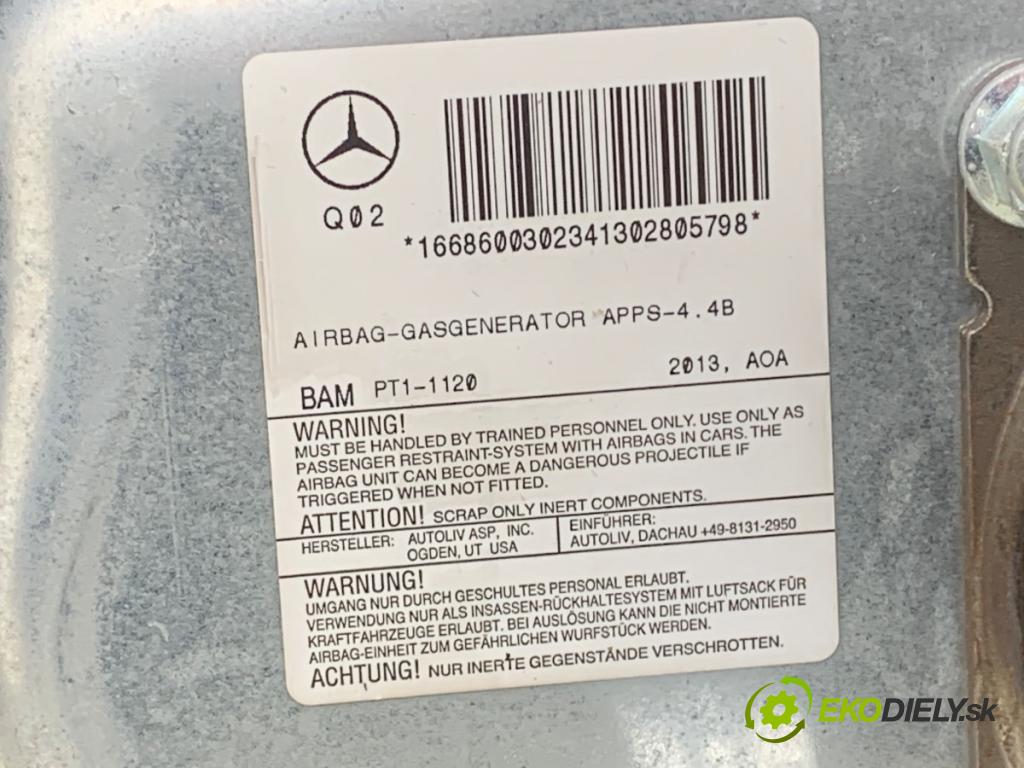 MERCEDES-BENZ W166 SUV 2013 190 kW ML 350 BlueTEC 4-matic (166.024) 2987 Palubná doska VANKÚŠ: spolujazdca 1668600302